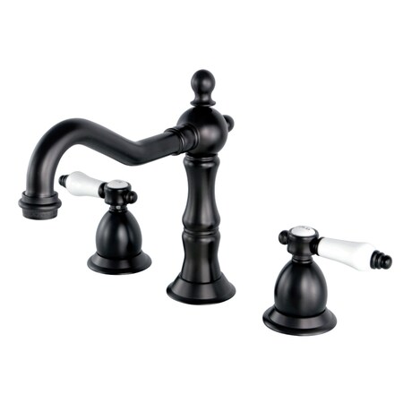 Kingston Brass KS1975BPL 8" Widespread Bathroom Faucet, Oil Rubbed Bronze KS1975BPL